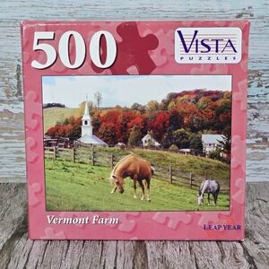 2005 *NWT* Vintage Vermont Farm Puzzle, Vtg Horse Puzzle (SEALED)